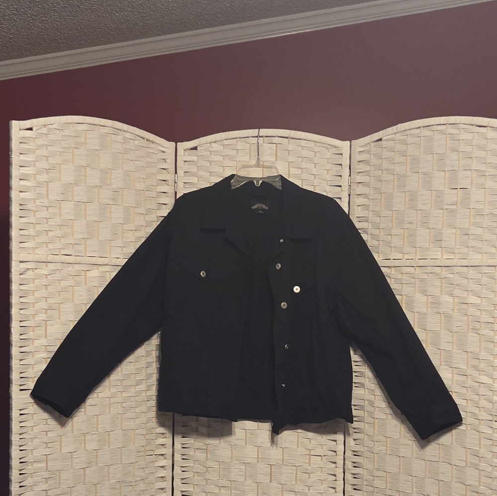 Capezio Black Denim Jacket Size XL by Capezio